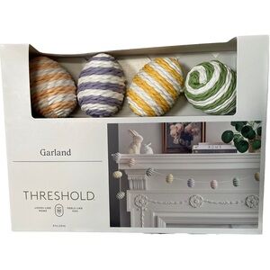 Threshold™ Striped Easter Egg Twine Holiday Garland 6FT - Easter 2025